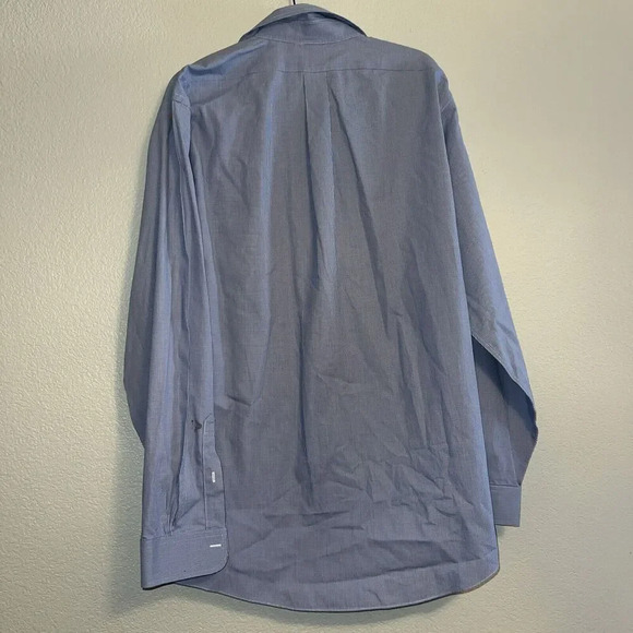 Brooks Brothers Regent Long Sleeve Blue Stripe Dress Shirt - Men's 17 1/2 - Picture 11 of 11